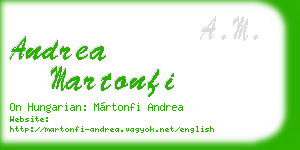 andrea martonfi business card
